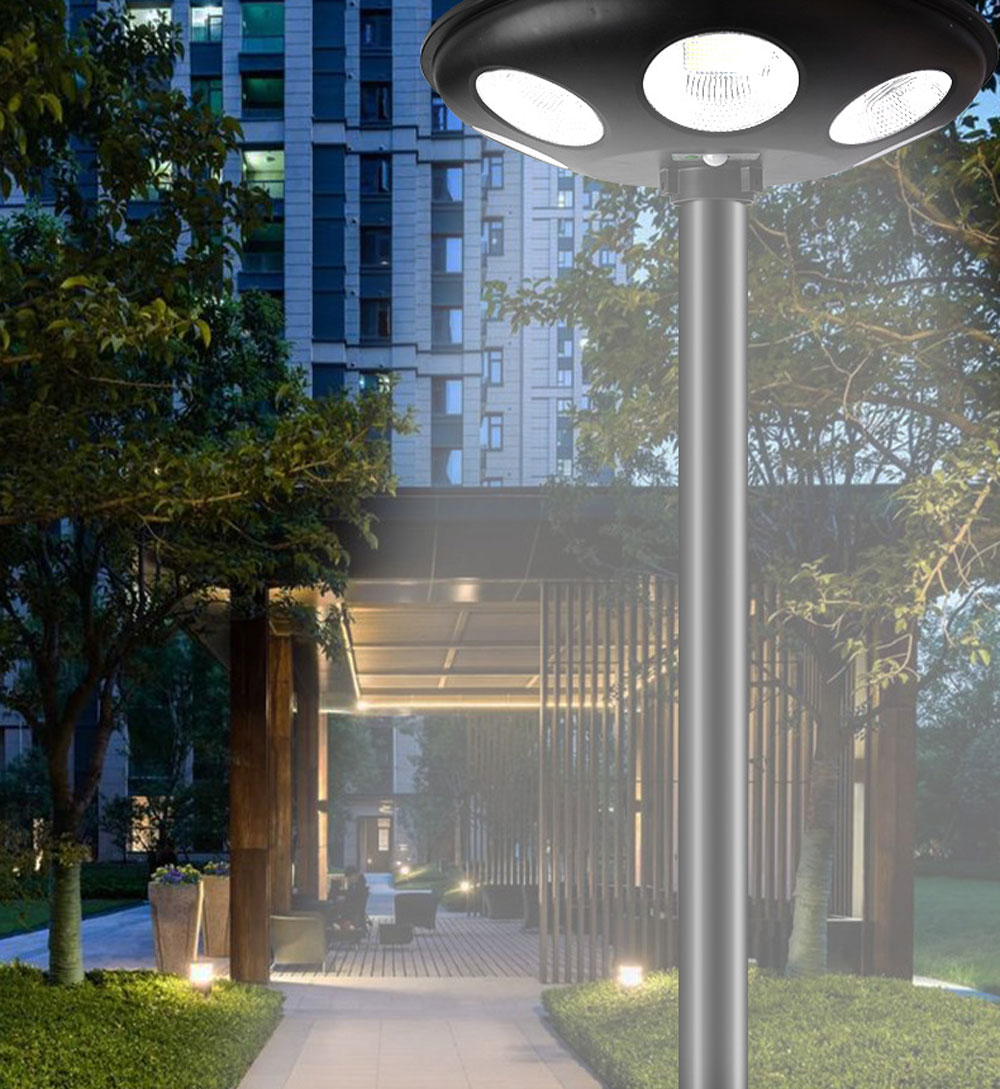 Đèn chiếu sáng sân vườn, công viên UFO năng lượng mặt trời Xenon XN 40001 - 400w